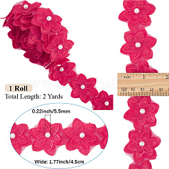 2 Yards Flower Polyester Lace Trim&nbsp;OCOR-CY0001-19B