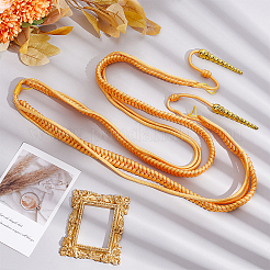 Polyester Fiber Army Shoulder Aiguillette Gold Wire Cord&nbsp;AJEW-WH0475-97A