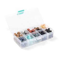 232Pcs 10 Style Natural & Synthetic Gemstone Round Beads&nbsp;G-LS0002-17