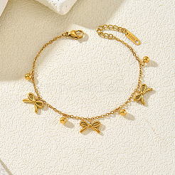 304 Stainless Steel Charm Bracelet for Women&nbsp;KN8980