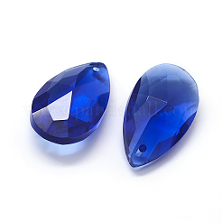 Faceted Glass Pendants&nbsp;X-GLAA-F069-S-A22