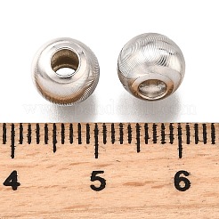 Rhodium Plated 925 Sterling Silver Beads&nbsp;STER-T007-11P