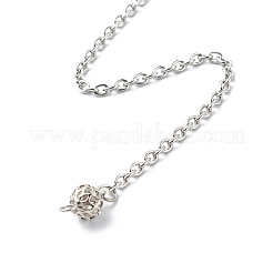 Natural Lava Rock Pointed Dowsing Pendulums&nbsp;PALLOY-JF00819-02