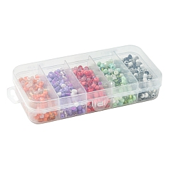 90G 5 Style Opaque & Transparent Inside Colours 3/0 Glass Seed Beads&nbsp;SEED-FS0001-15B