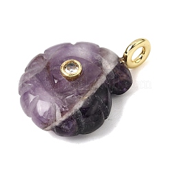 Natural Banded Amethyst Carved Pendants&nbsp;G-C282-01N