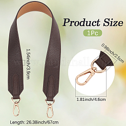 Double Face Cowhide Leather Long Bag Straps&nbsp;PURS-CL0001-49B