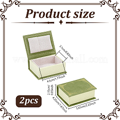 Velvet Ring Storage Boxes&nbsp;CON-WH0100-45