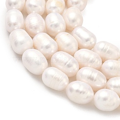 Natural Cultured Freshwater Pearl Beads Strands&nbsp;PEAR-D003-01D-12