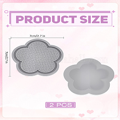 2Pcs PVC Coaster&nbsp;AJEW-LP0006-77C