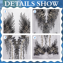 Polyester Embroidery Sew on Appliques&nbsp;DIY-WH0656-37A