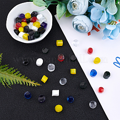 Microwave Kiln Hot Melt Glass Beads&nbsp;GLAA-WH0019-10