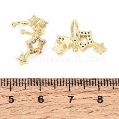 Brass Micro Pave Cubic Zirconia Cuff Earrings for Women&nbsp;CU-CBAE7DF-22G