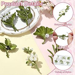 6Pcs 6 Styles Baking Paint Alloy Lapel Pins for Backpack Clothes&nbsp;JEWB-CJ0003-02