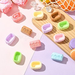 28Pcs 7 Colors Opaque Resin Cabochons&nbsp;RESI-CJ0004-67
