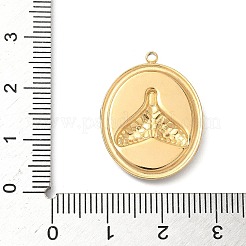 304 Stainless Steel Epoxy Resin with Natural Shell and Sequins Inside Pendants&nbsp;STAS-L026-17G-E04