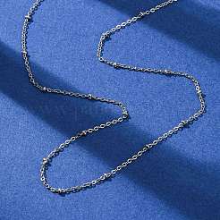 2.5MM 304 Stainless Steel Satellite Chain Necklaces&nbsp;NJEW-T016-25P