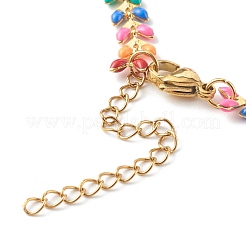 Brass Enamel Handmade Link Chains&nbsp;AJEW-JB00997