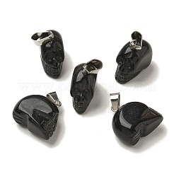 Natural Obsidian Pendants&nbsp;G-Z067-02P-04