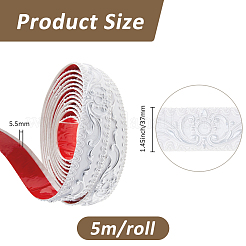 PVC Self-Adhesive Flexible Molding Trim&nbsp;AJEW-WH0348-636A