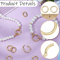 10Pcs Brass Twister Clasps&nbsp;KK-BBC0029-02B