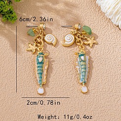 Alloy Enamel Stud Earrings&nbsp;WG049B8-01