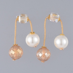 Pendant Necklaces and Ear Studs Jewelry Sets&nbsp;SJEW-JS01064-02