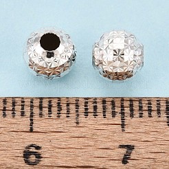 Textured 925 Sterling Silver Beads&nbsp;STER-T008-48S