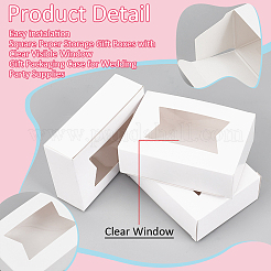 Rectangle Folding Paper Storage Boxes&nbsp;CON-WH0106-01B-02