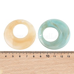 Imitation Jade Resin Pendants&nbsp;RE-CBA476D-01A