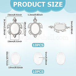 DIY 304 Stainless Steel Sea Turtle Pendant Making Kits&nbsp;DIY-UN0007-51