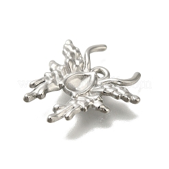 304 Stainless Steel Cabochon Settings for Enamel&nbsp;STAS-U031-15P