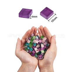 2 Bags 2 Colors Transparent Glass Cabochons&nbsp;GLAA-SZ0001-46C