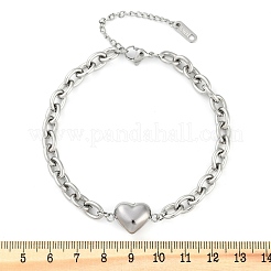 201 Stainless Steel Cable Chain Link Bracelets&nbsp;BJEW-M051-01P-1