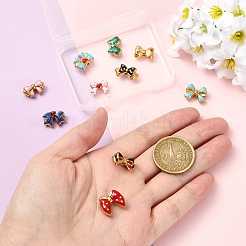 10Pcs 10 Styles 304 Stainless Steel Enamel Beads&nbsp;STAS-YW0003-65