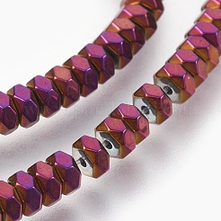 Electroplated Non-magnetic Synthetic Hematite Bead Strand&nbsp;G-E498-13