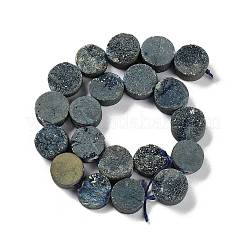 Electroplated Natural Druzy Agate Beads Strands&nbsp;G-M433-01D