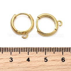 Brass Hoop Earring Findings&nbsp;KK-C134-24G