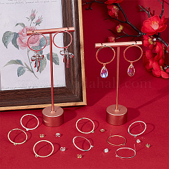 20Pcs 2 Colors 201 Stainless Steel Circle Ring Stud Earring Findings&nbsp;STAS-BBC0002-35