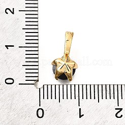 Brass Micro Pave Cubic Zirconia Charms&nbsp;KK-D356-05E-G