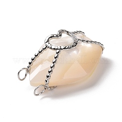 Natural White Shell Pendants&nbsp;SSHEL-C009-03P