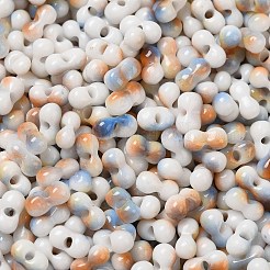 Two Tone Baking Paint Glass Seed Beads&nbsp;SEED-F005-01A-07