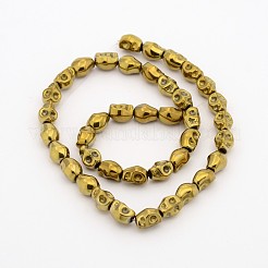 Electroplate Non-magnetic Synthetic Hematite Bead Strands&nbsp;G-J286-10