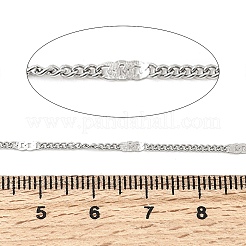 304 Stainless Steel Curb Chains&nbsp;CHS-L033-02P