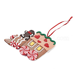 Christmas Car Handmade Polymer Clay Pendant Decorations&nbsp;LS-HJEW-P017-03E