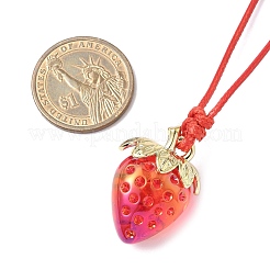 6Pcs Transparent Acrylic Pendant Necklaces&nbsp;NJEW-JN05441