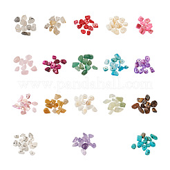 360g 18 Colors Freshwater Shell & Gemstone Chip Bead Sets&nbsp;G-CW0001-01