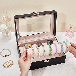 PU Leather Watch Organizer Display Cases&nbsp;CON-WH0086-231