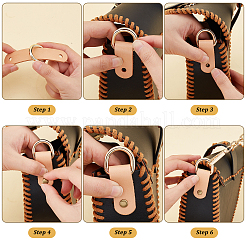 5Pcs 5 Style Leather Bag Handle&nbsp;FIND-WR0005-14