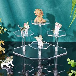 4-Tier Transparent Acrylic Model Toy Assembled Holders&nbsp;ODIS-WH0034-05A