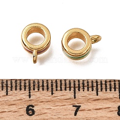 Brass Enamel Tube Bails&nbsp;KK-G605-02G